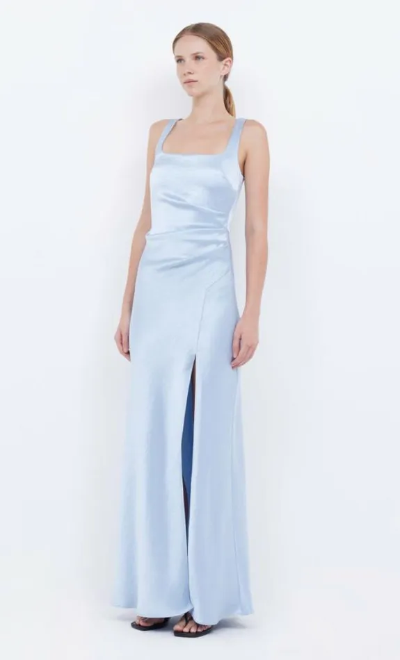 Dresses Bec Bridge The Dreamer Square Neck Dress Dusty Blue