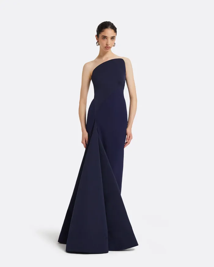 Dresses Safiyaa Women Bengi Azurite Blue Long Dress Azurite Blue