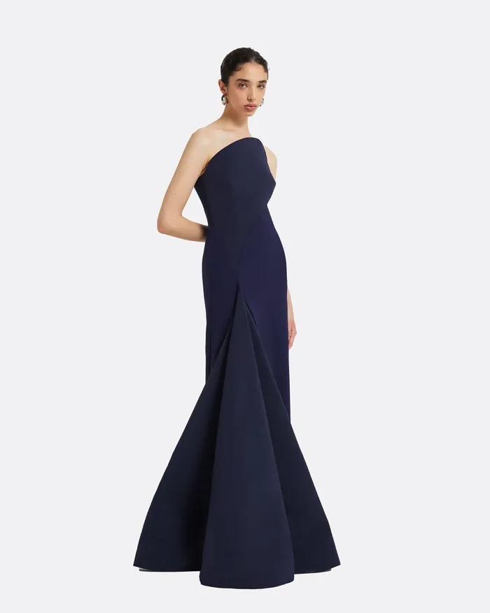 Dresses Safiyaa Women Bengi Azurite Blue Long Dress Azurite Blue