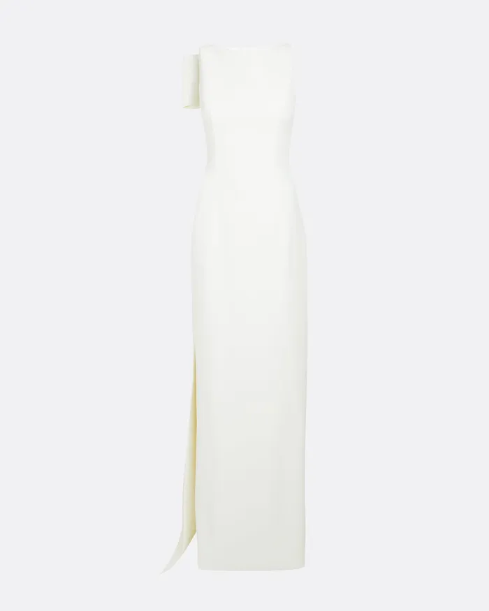 Dresses Safiyaa Women Celestia Ivory Long Dress Ivory