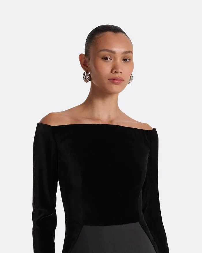 Dresses Safiyaa Women Pazienza Black Long Dress Black