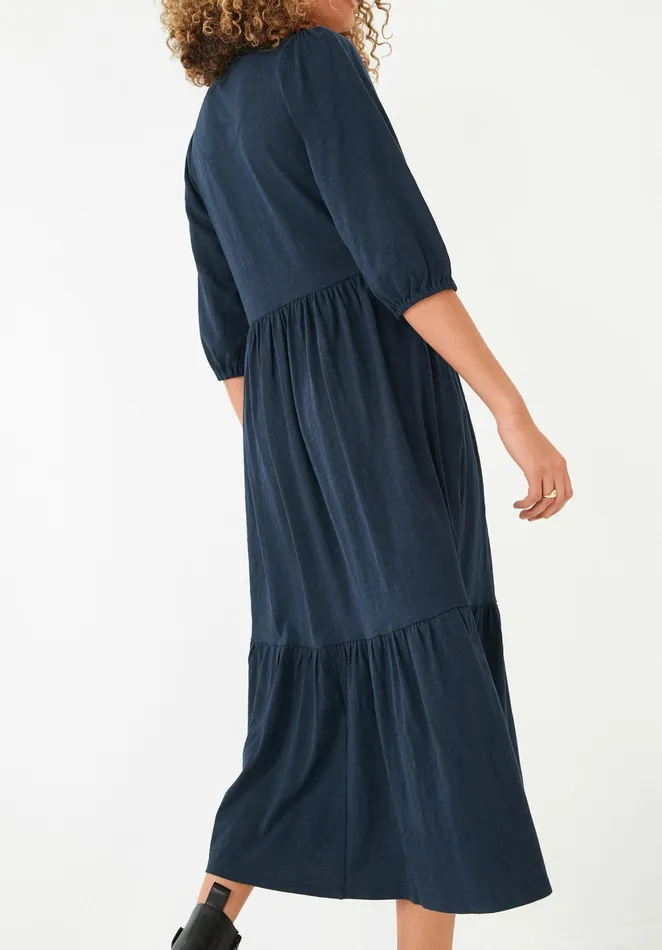 Dresses Women Hush Athena Tiered Jersey Dress Midnight Navy
