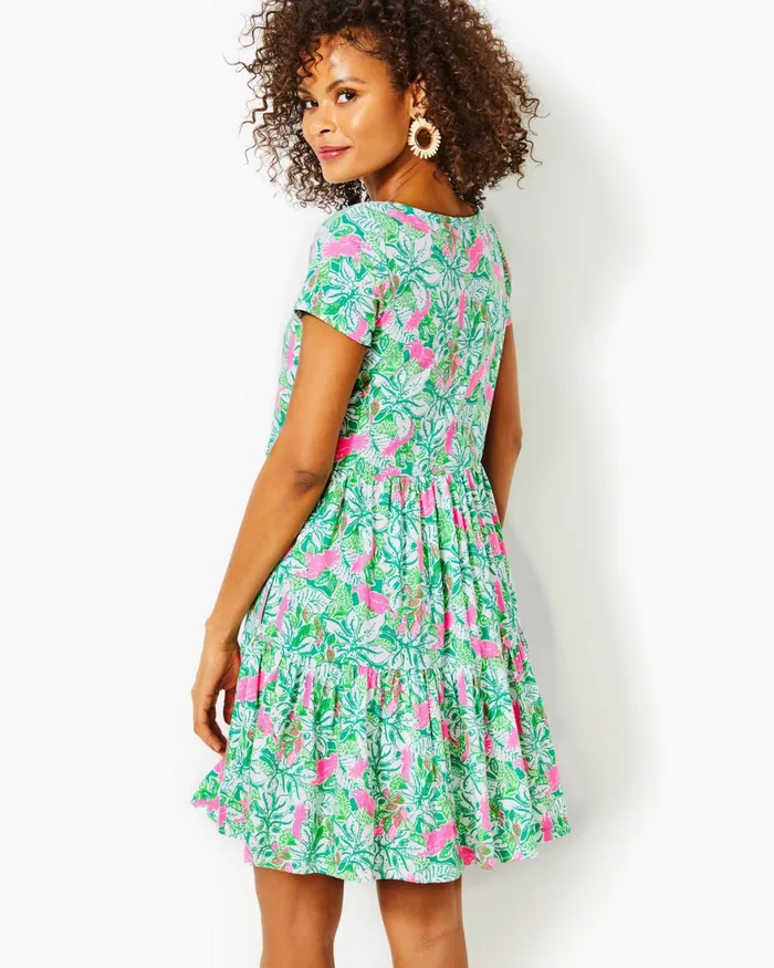 Dresses Women Lilly Pulitzer Geanna Swing Dress Botanical Green Just Wing It
