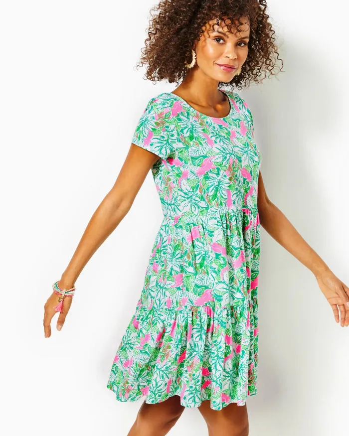 Dresses Women Lilly Pulitzer Geanna Swing Dress Botanical Green Just Wing It Dresses Women Lilly Pulitzer Geanna Swing Dress Botanical Green Just Wing It