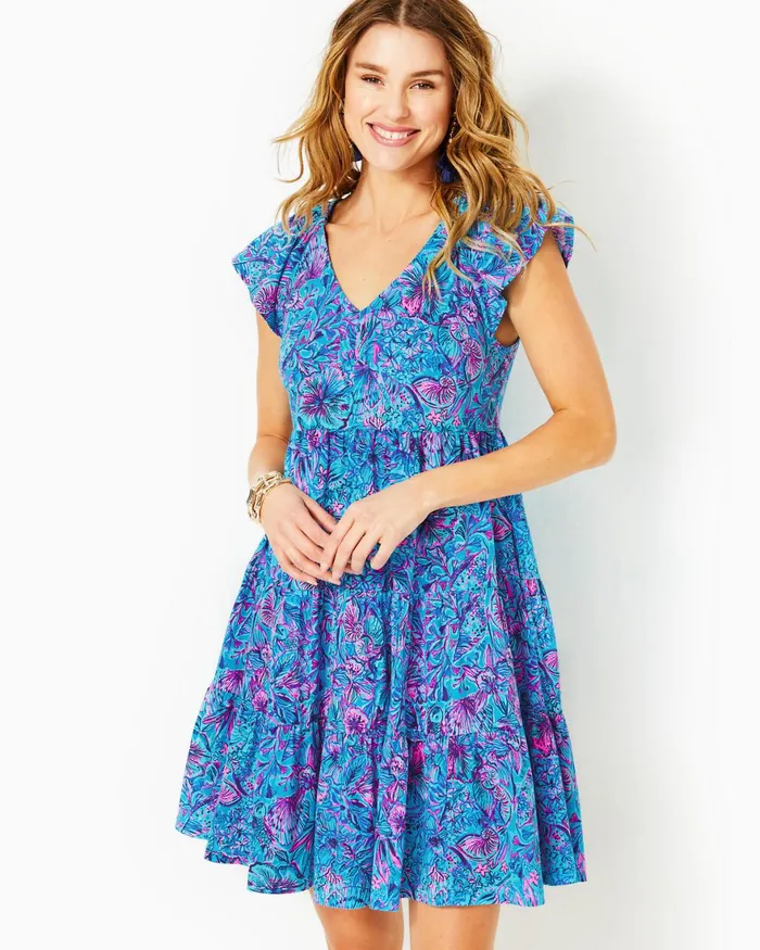 Dresses Women Lilly Pulitzer Geanna Swing Dress Botanical Green Just Wing It Dresses Women Lilly Pulitzer Geanna Swing Dress Botanical Green Just Wing It