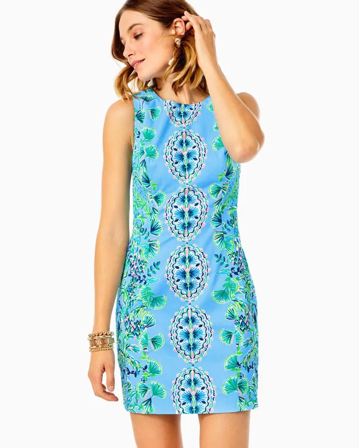 Dresses Women Lilly Pulitzer Mila Stretch Shift Dress Frenchie Blue Mosaic Shells Engineered Woven Dress Dresses Women Lilly Pulitzer Mila Stretch Shift Dress Frenchie Blue Mosaic Shells Engineered Woven Dress