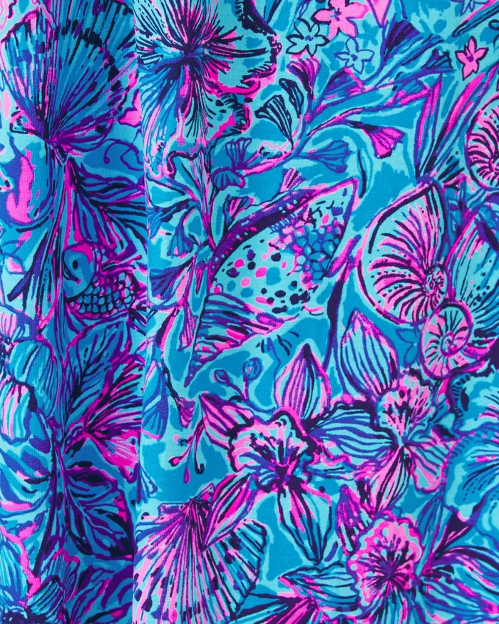 Dresses Women Lilly Pulitzer Mirasol Maxi Dress Breakwater Blue Shells N Bells Engineered Knit Dress
