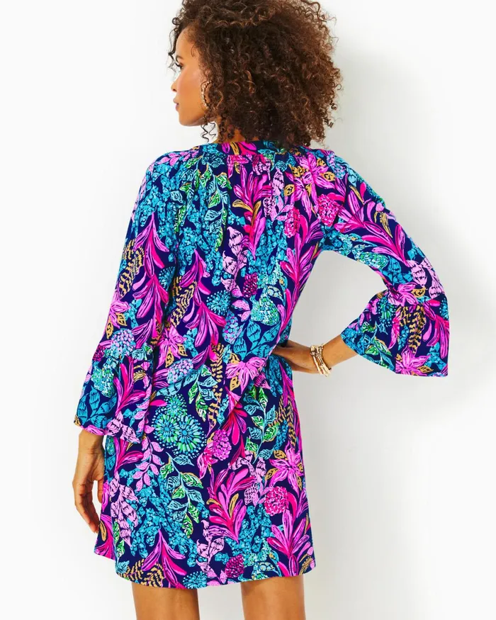 Dresses Women Lilly Pulitzer Norris Dress Aegean Navy Calypso Coast