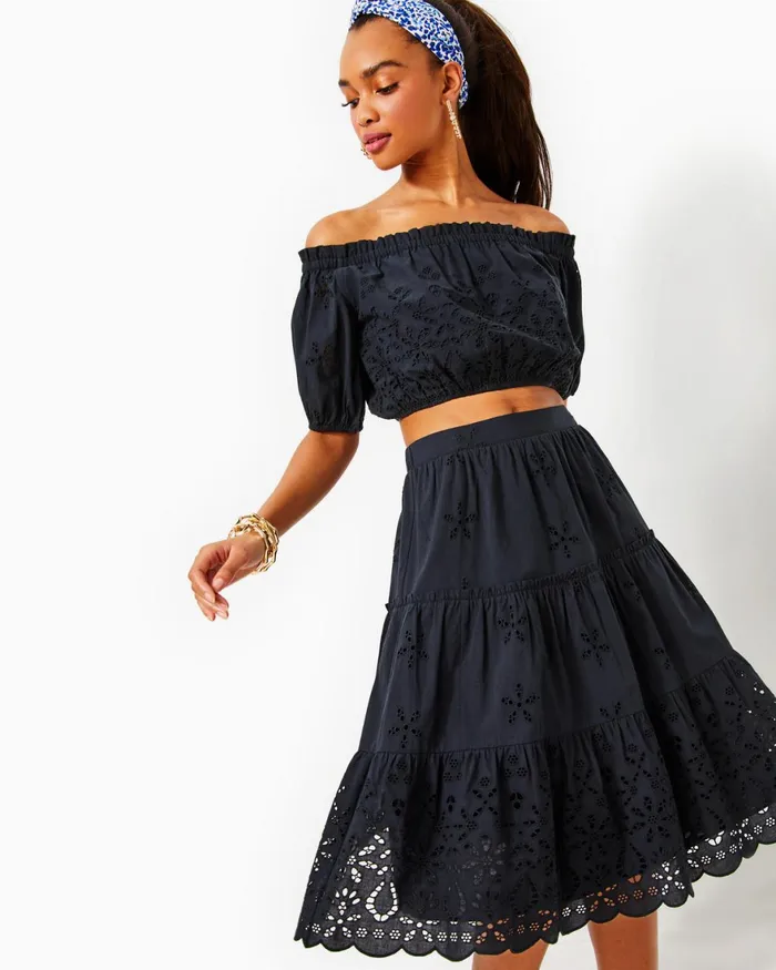 Dresses Women Lilly Pulitzer Norris Dress Aegean Navy Calypso Coast