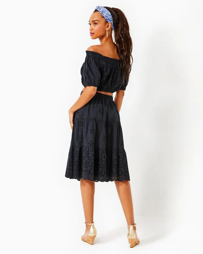 Dresses Women Lilly Pulitzer Norris Dress Aegean Navy Calypso Coast