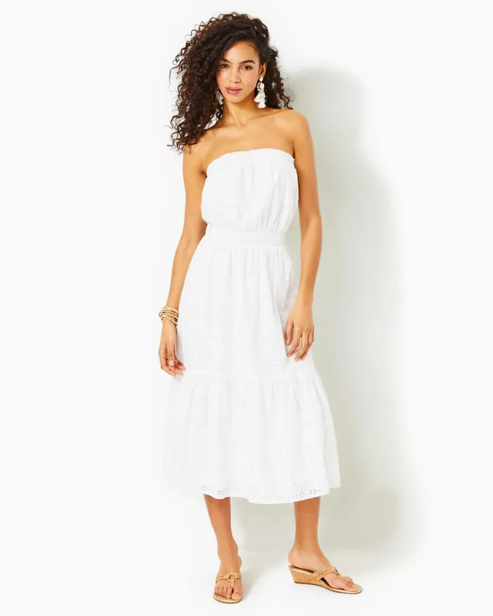 Dresses Women Lilly Pulitzer Norris Dress Aegean Navy Calypso Coast