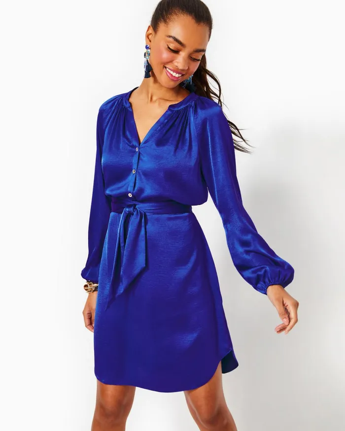 Dresses Women Lilly Pulitzer Parigi Boat Neck Romper Aegean Navy Beach Path Dresses Women Lilly Pulitzer Parigi Boat Neck Romper Aegean Navy Beach Path