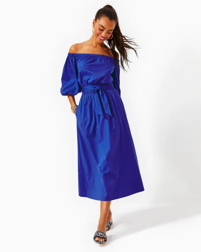 Dresses Women Lilly Pulitzer Parigi Boat Neck Romper Aegean Navy Beach Path Dresses Women Lilly Pulitzer Parigi Boat Neck Romper Aegean Navy Beach Path