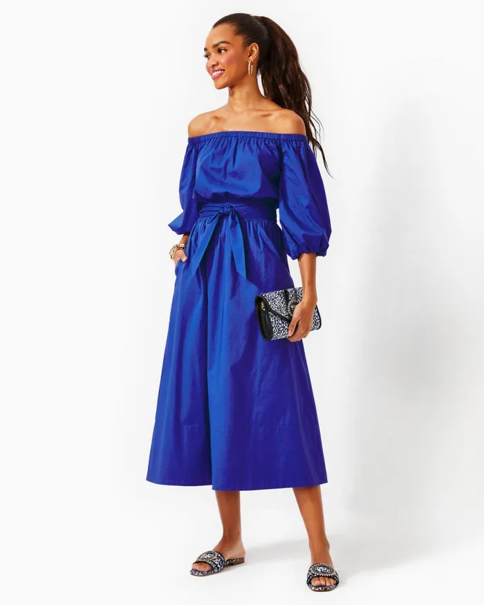 Dresses Women Lilly Pulitzer Parigi Boat Neck Romper Aegean Navy Beach Path Dresses Women Lilly Pulitzer Parigi Boat Neck Romper Aegean Navy Beach Path