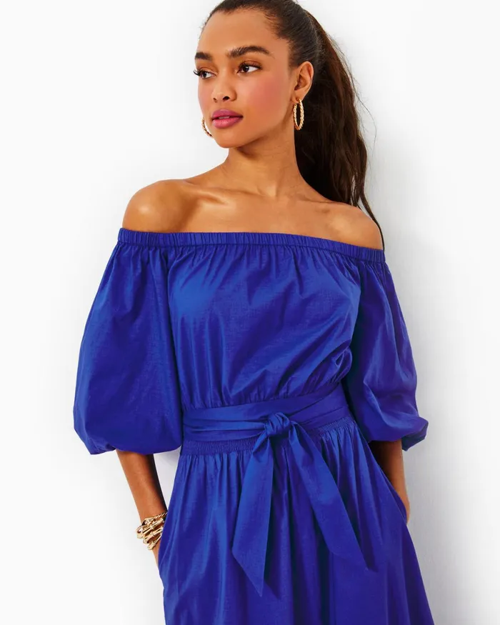 Dresses Women Lilly Pulitzer Parigi Boat Neck Romper Aegean Navy Beach Path Dresses Women Lilly Pulitzer Parigi Boat Neck Romper Aegean Navy Beach Path