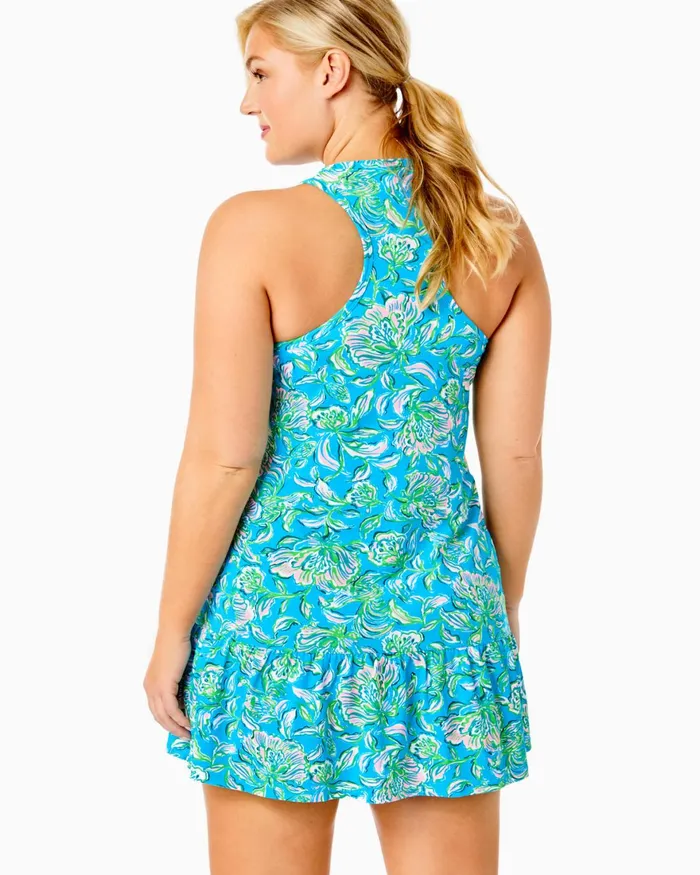 Dresses Women Lilly Pulitzer UPF 50 Luxletic Mixed Doubles Dress Cumulus Blue Chick Magnet Dresses Women Lilly Pulitzer UPF 50 Luxletic Mixed Doubles Dress Cumulus Blue Chick Magnet