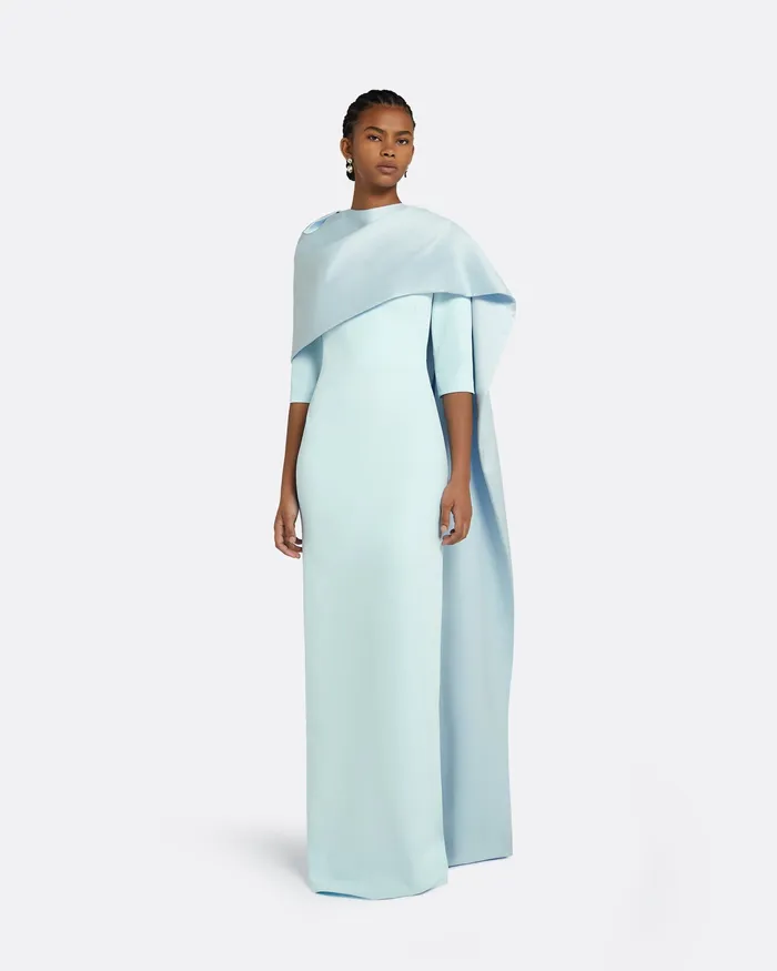 Dresses Women Safiyaa Cosette Baby Blue Long Dress Baby Blue