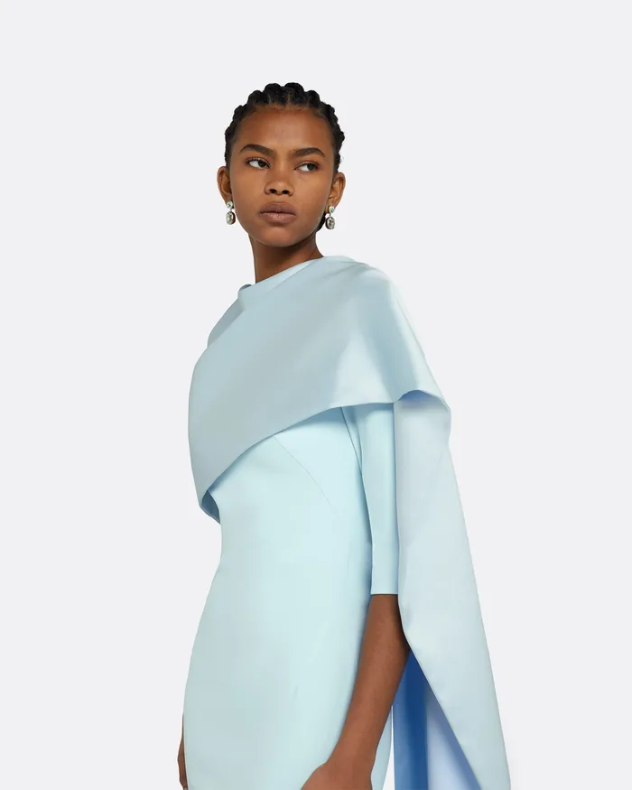 Dresses Women Safiyaa Cosette Baby Blue Long Dress Baby Blue