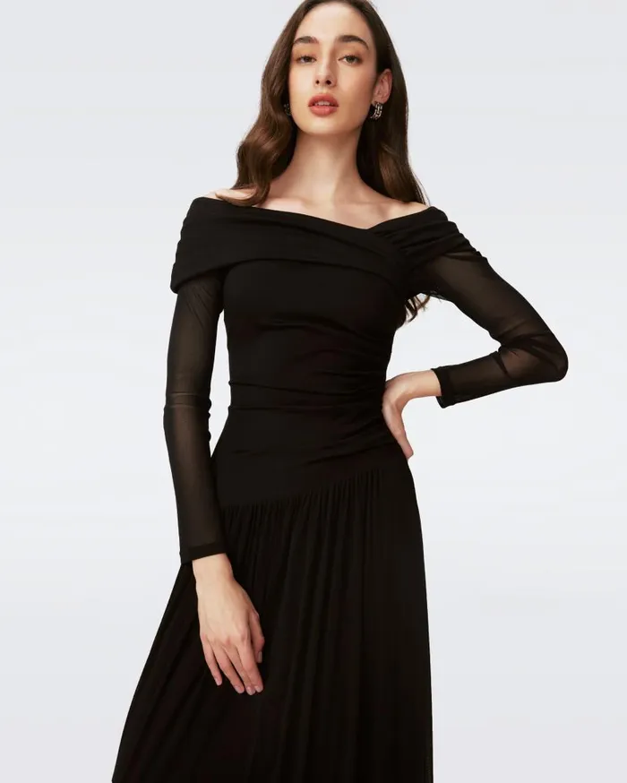 DVF Dresses Women Aron Dress Black