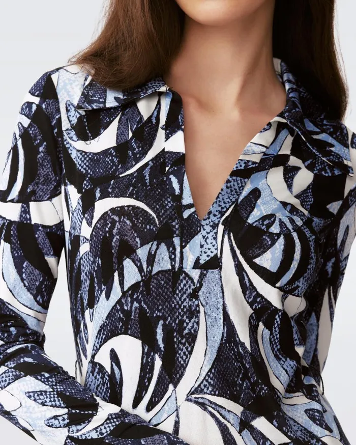 DVF Dresses Women Caprera Dress Huge Serpent Dance