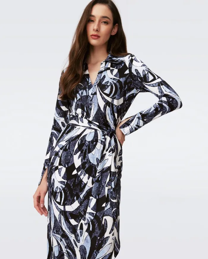 DVF Dresses Women Caprera Dress Huge Serpent Dance