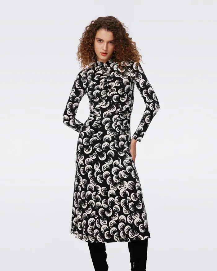 DVF Dresses Women Emanuelle Dress Huge Moon Landing