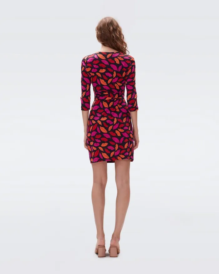DVF Dresses Women Julian Silk Jersey Wrap Dress Midnight Kiss Multi DVF Dresses Women Julian Silk Jersey Wrap Dress Midnight Kiss Multi
