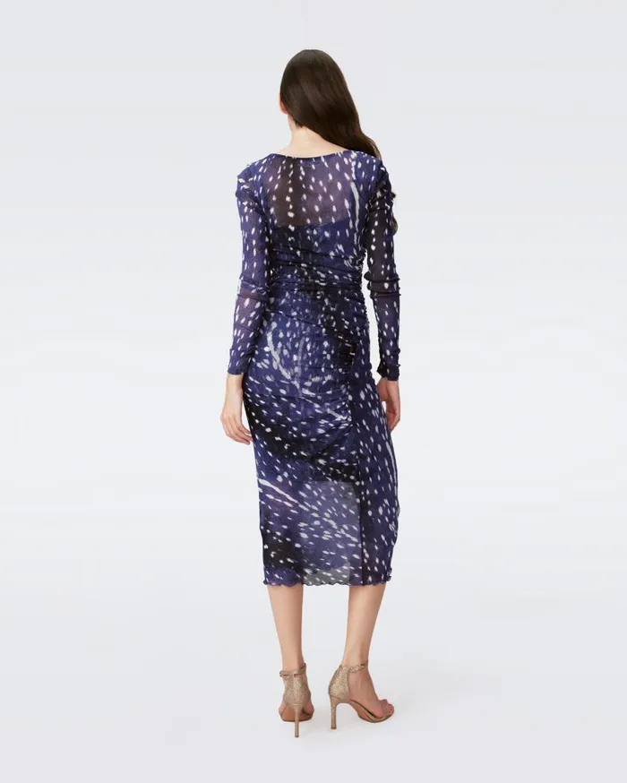 DVF Dresses Women Oslo Dress Fawn Perfect Navy