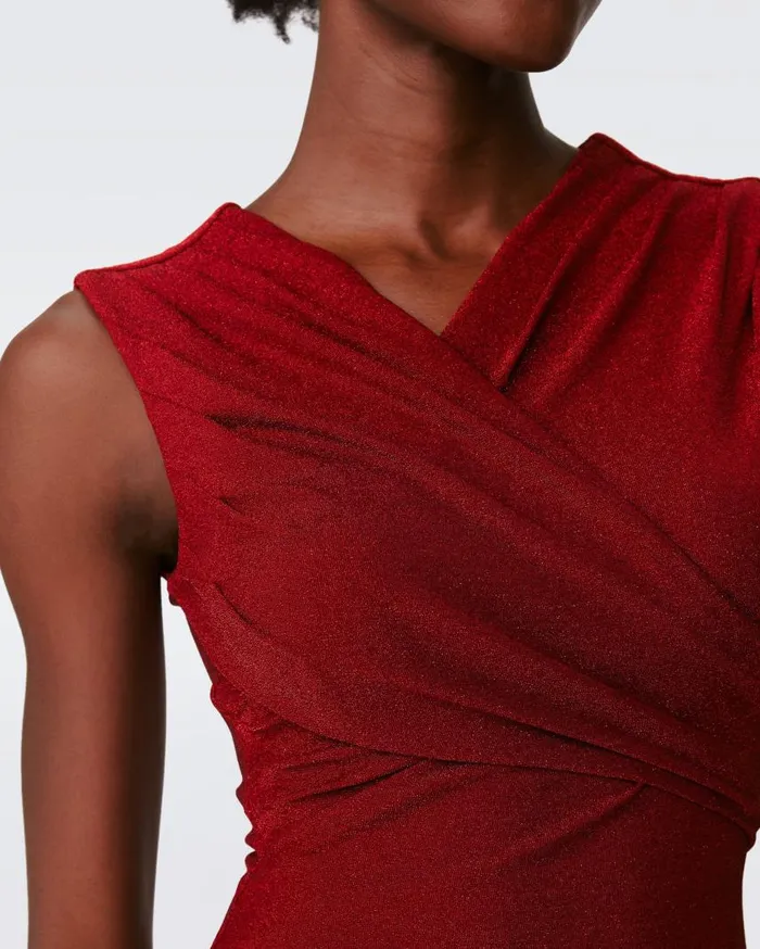 DVF Dresses Women Tomas Dress Metallic Red