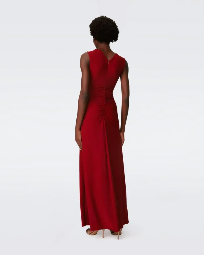 DVF Dresses Women Tomas Dress Metallic Red