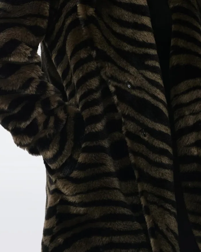 DVF Jackets and Coats Women Tanesha Coat Zebra Olive