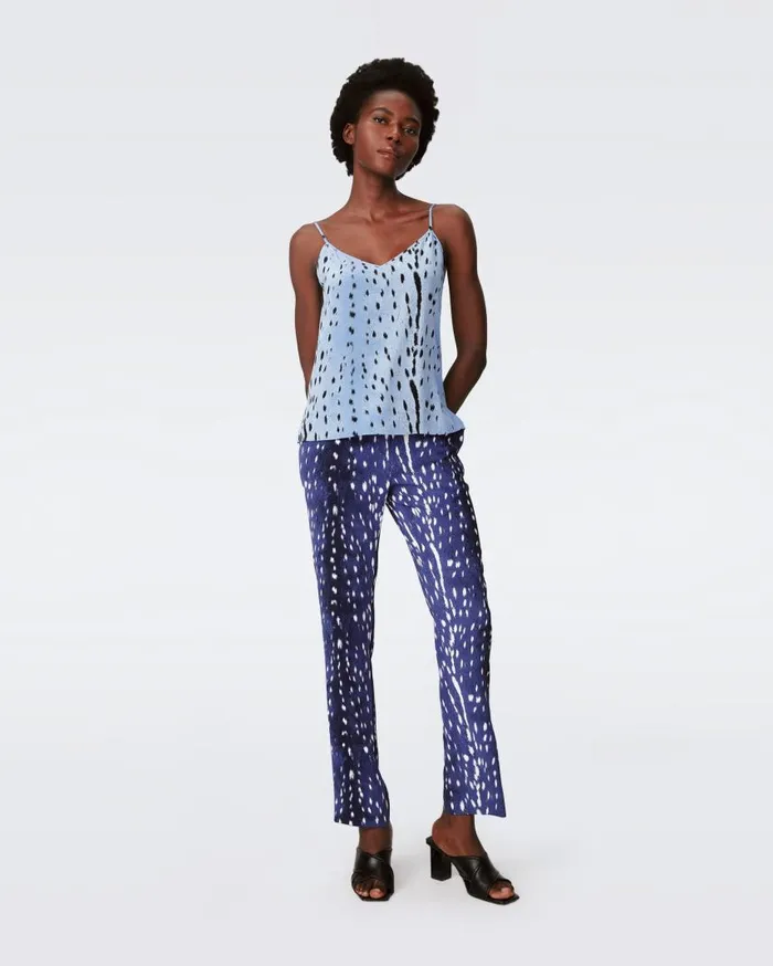 DVF Pants and Shorts Women Glora Pants Fawn Perfect Navy