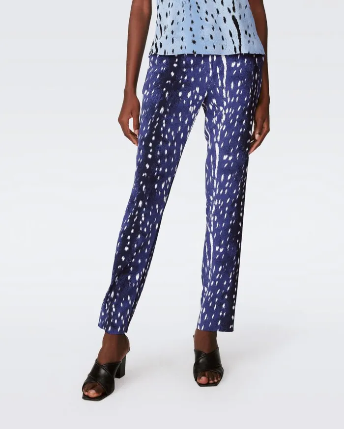 DVF Pants and Shorts Women Glora Pants Fawn Perfect Navy
