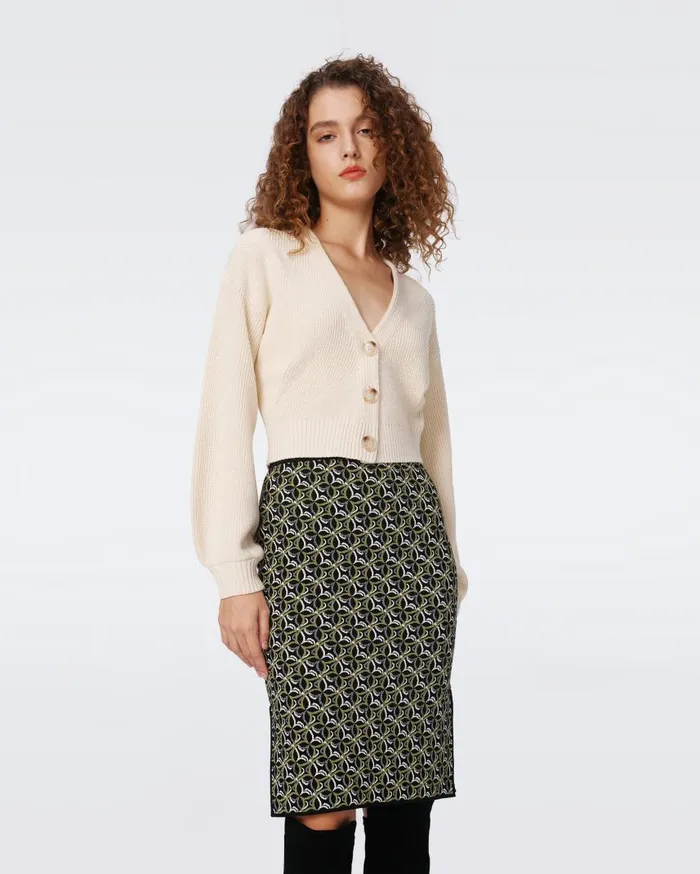 DVF Sweaters and Knits Women Leslie Cardigan Cream