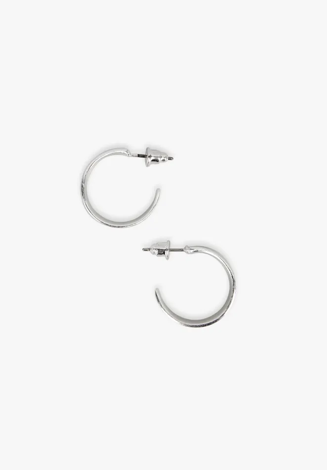 Earrings Women Hush Coca Huggie Hoops Silver