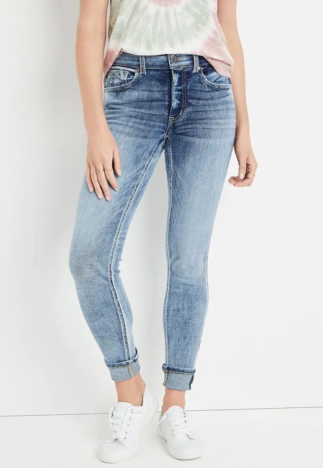 Edgely High Rise Light Cuffed Super Skinny Jean Women Maurices Jeans