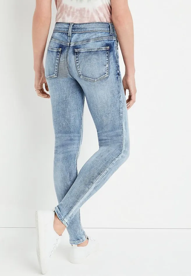 Edgely High Rise Light Cuffed Super Skinny Jean Women Maurices Jeans