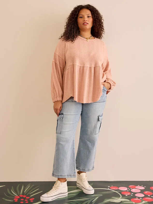 Eilish Babydoll Top Blush Women Altar039d State Tops Eilish Babydoll Top Blush Women Altar039d State Tops