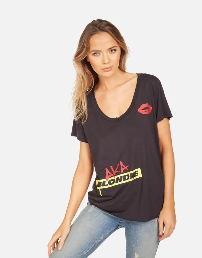 Elara AKA Blondie Onyx Women Lauren Moshi Short Sleeve