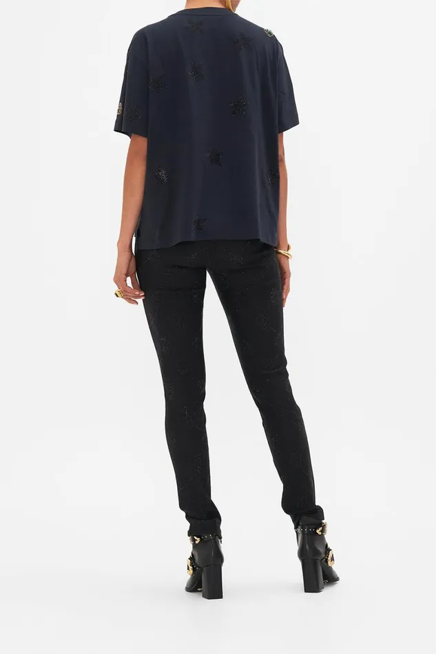 EMBELLISHED CLASSIC TEE AMSTERGLAM Amsterglam Womens Camilla Tees