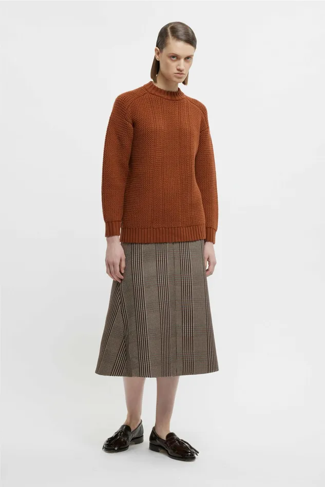Emilia Wickstead Combey Knit In Caramel Cashfeel Women Knitwear