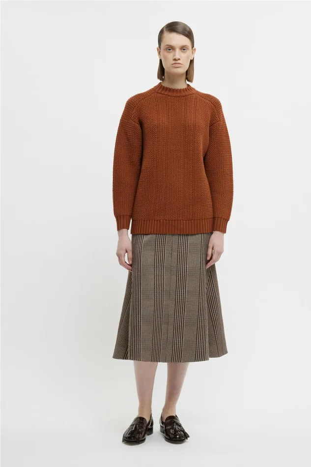 Emilia Wickstead Combey Knit In Caramel Cashfeel Women Knitwear
