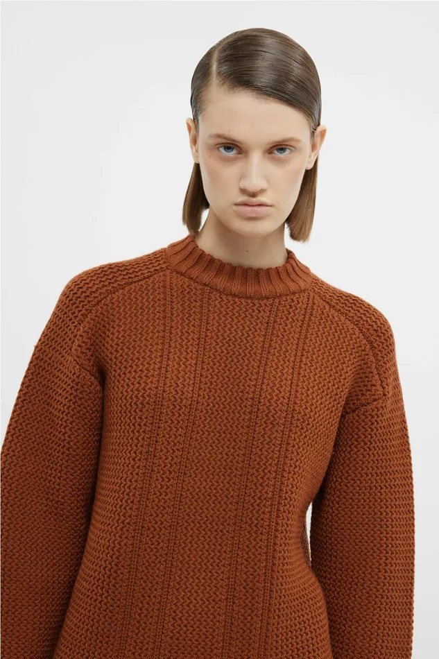 Emilia Wickstead Combey Knit In Caramel Cashfeel Women Knitwear