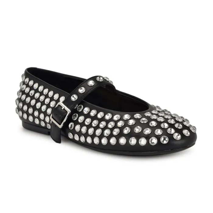 Emmil Mary Jane Flats Black Women Nine West Flats Emmil Mary Jane Flats Black Women Nine West Flats
