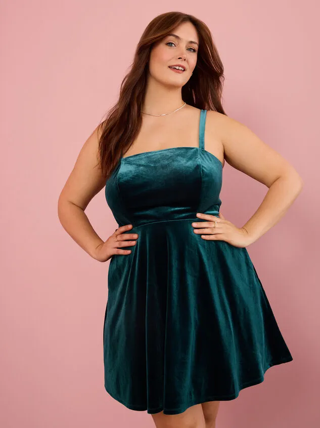 Erin Velvet Bow Back Dress Hunter Women Altar039d State Dresses