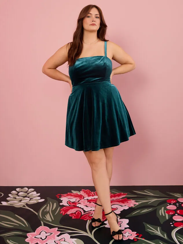 Erin Velvet Bow Back Dress Hunter Women Altar039d State Dresses