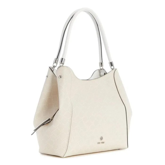 Etta Jet Set Carryall Cream Logo Women Nine West Satchels and Shoulder Bags Etta Jet Set Carryall Cream Logo Women Nine West Satchels and Shoulder Bags