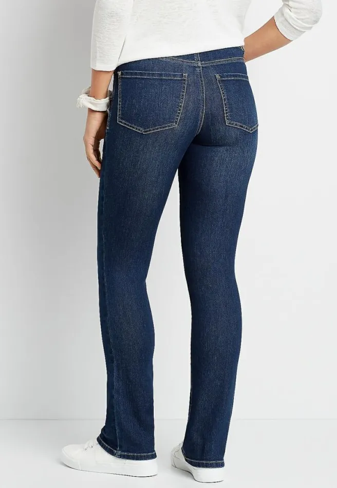 Everflex High Rise Dark Wash Baby Bootcut Jean Women Maurices Jeans