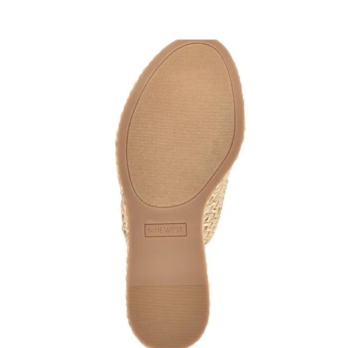 Everie Espadrille Wedge Sandals Natural Platino Women Nine West Sandals