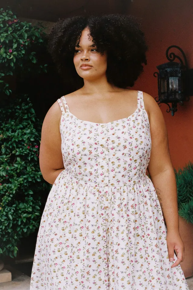 Extended Sizing The Nicks Dress Extended Cream Garden 8211 Christy Dawn Women Extended Sizing The Nicks Dress Extended Cream Garden 8211 Christy Dawn Women